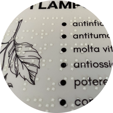 stampa Braille - mappa tattile - targa Braille Targa Braille