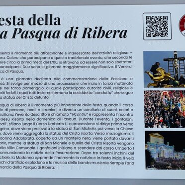 stampa Braille - mappa tattile - targa Braille Targa in quadricromia e Braille con loghi e QR-code