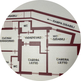 stampa Braille - mappa tattile - targa Braille Mappa tattile stampa Braille - mappa tattile - targa Braille Mappa tattile
