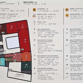stampa Braille - mappa tattile - targa Braille