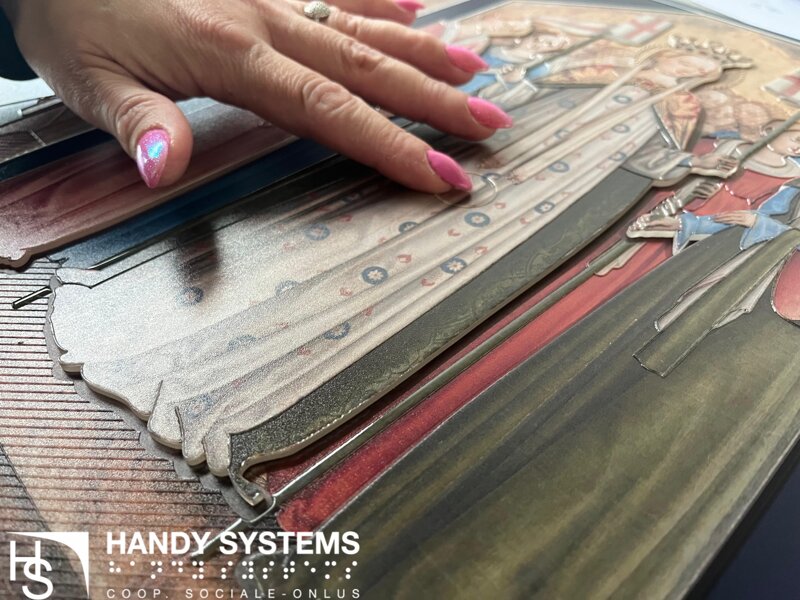 stampa Braille - mappa tattile - targa Braille