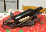 portabottiglie-in-ferro-battuto-artigianale-slitta-babbo-natale