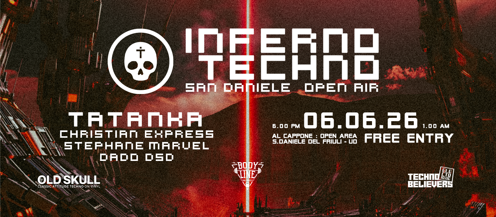 San Daniele diventa la capitale della Techno: il 6 giugno torna "Inferno Techno Open Air" San Daniele diventa la capitale della Techno: il 6 giugno torna "Inferno Techno Open Air"