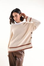 mys-maglia-beige-righe-e-bottoni-tg-u
