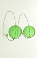 orecchini-pallina-verde-smeraldo