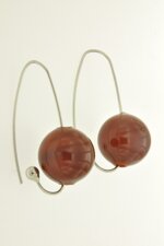 orecchini-pallina-marron-chiaro