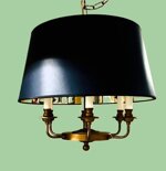 lampadario-fusione-ottone-e-paralume