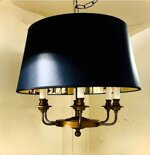 lampadario-fusione-ottone-e-paralume
