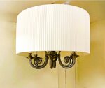 lampadario-fusione-ottone-e-paralume
