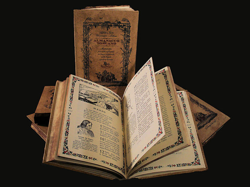 Idee sulle gite da fare a marzo Presentazione dell?almanacco toscano aperto alla pagina stagionale