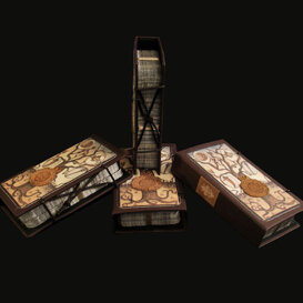 Single Busca with box Handmade hard card packaging