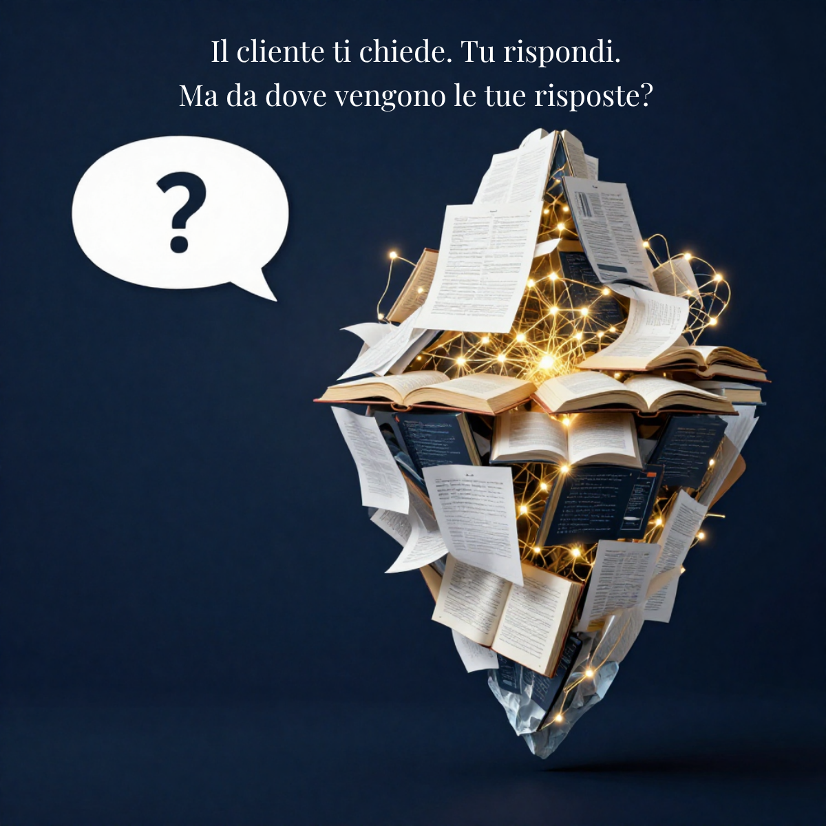 Il cliente ti chiede. Tu rispondi. Ma da dove vengono le tue risposte?