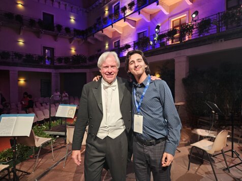 Tommaso Giannoni con il maestro Markus Stenz presso Il festival di Riva Del Garda, in collaborazione con l'associazione MusicaRiva. Tommaso Giannoni con il maestro Markus Stenz presso Il festival di Riva Del Garda, in collaborazione con l'associazione MusicaRiva.