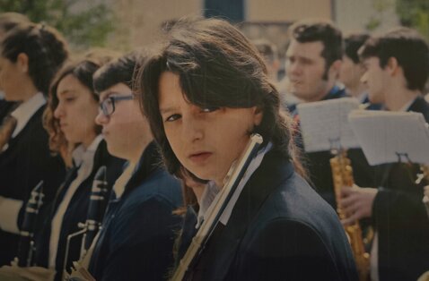 Tommaso Giannoni da giovane flautista. Tommaso Giannoni da giovane flautista.