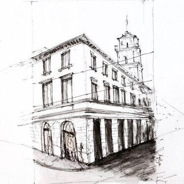 1° Classificato Categoria Sketching e 1° assoluto HELGA AVERSA “Plus Ultra” La Torre di Palazzo Stampa di Soncino