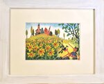 pinocchio-nel-campo-di-girasoli-con-cornice-pinocchio-sunfloewers
