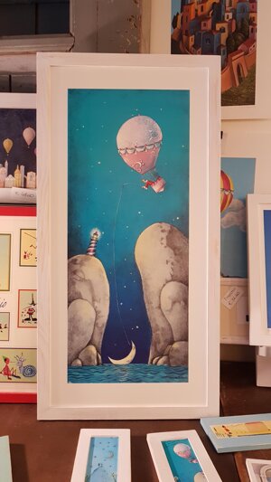 il-re-che-pescava-la-luna-con-cornice