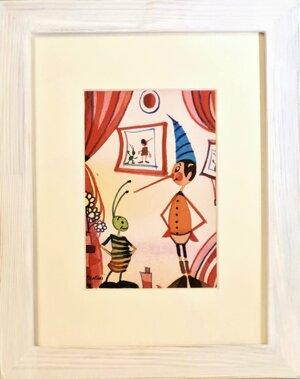 pinocchio-e-il-grillo-con-cornice