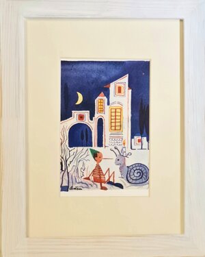 pinocchio-e-la-lumaca-con-cornice