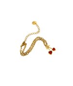 lamubracciale-con-pendente-ciliegie-in-acciaio-inox-placcato-oro-18k