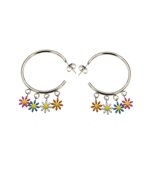 lamu-orecchini-cerchi-in-acciaio-con-pendenti-margherite-multicolore