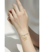 lamubracciale-con-pendente-fiore-bicolore-e-punti-luce-acciaio-inox