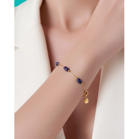bracciale-con-perle-in-vetro-rosso-e-acciaio-inox-placcato-oro-18k