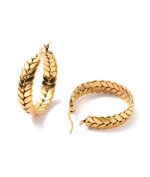 lamu-orecchini-cerchi-grandi-decoro-foglia-in-acciaio-inox-oro