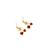 lamu-orecchini-con-pendente-ciliegie-in-acciaio-inox-placcato-oro-18k