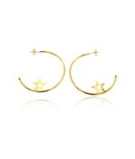 lamuorecchini-semicerchi-con-stella-in-acciaio-inox-oro-18k-lamu-gioielli