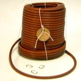 Cinghia in cuoio e ganci