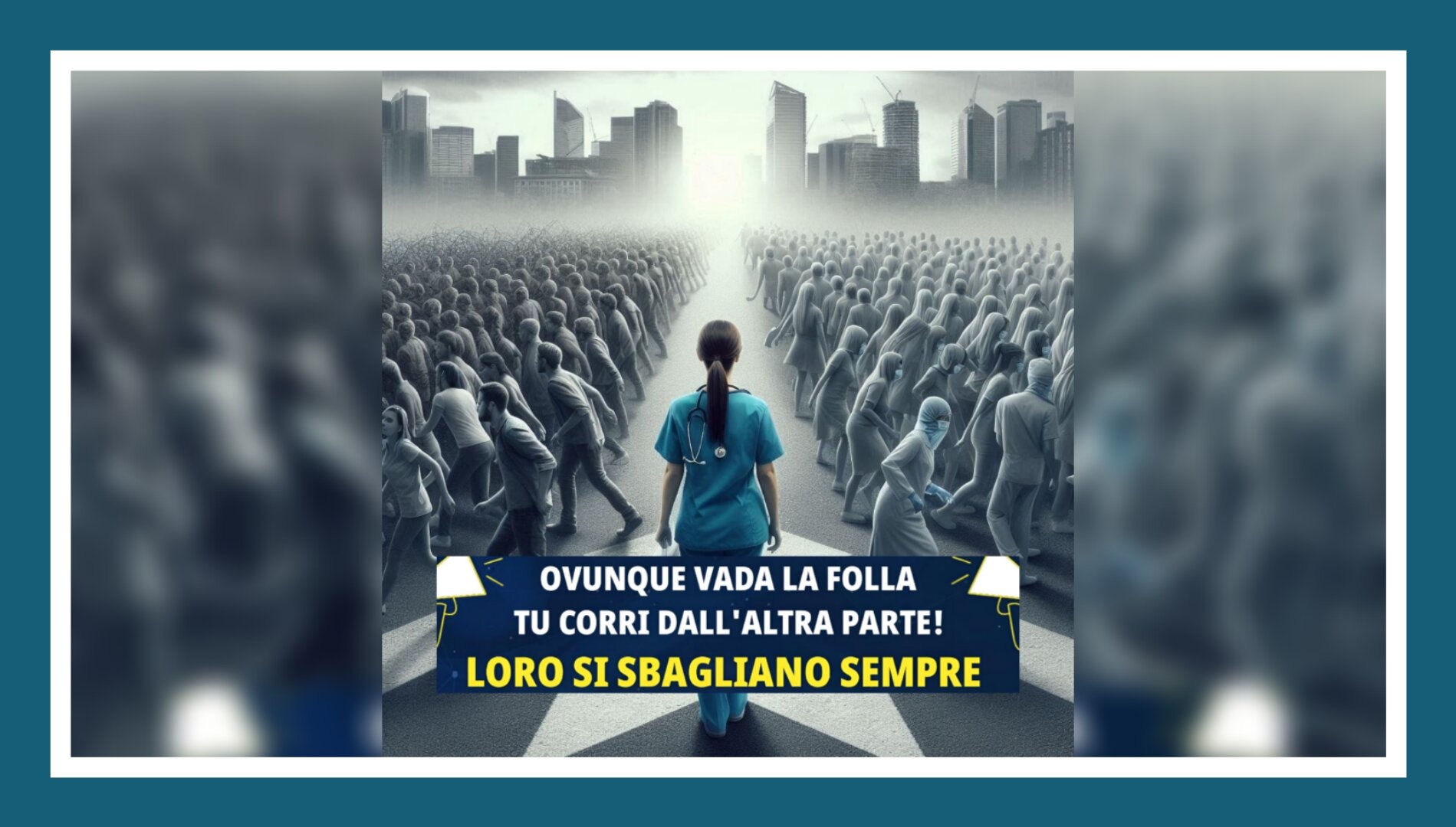 Ovunque vada la folla, tu vai dall'altra parte. Loro si sbagliano sempre