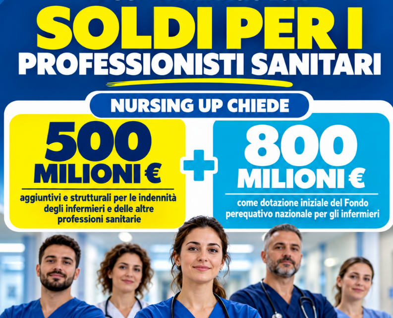 Nursing Up: più soldi per i professionisti sanitari