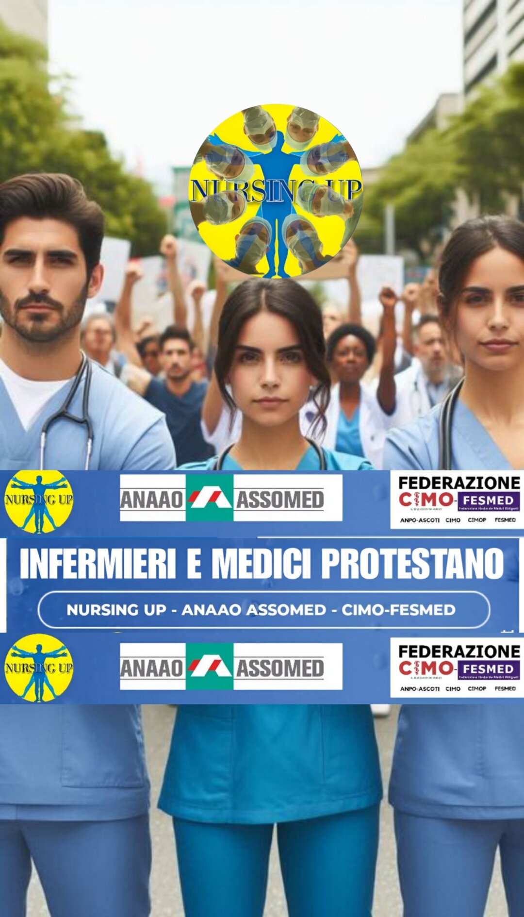 Infermieri e medici uniti, inizia la protesta. Ecco la data Infermieri e medici uniti, inizia la protesta. Ecco la data