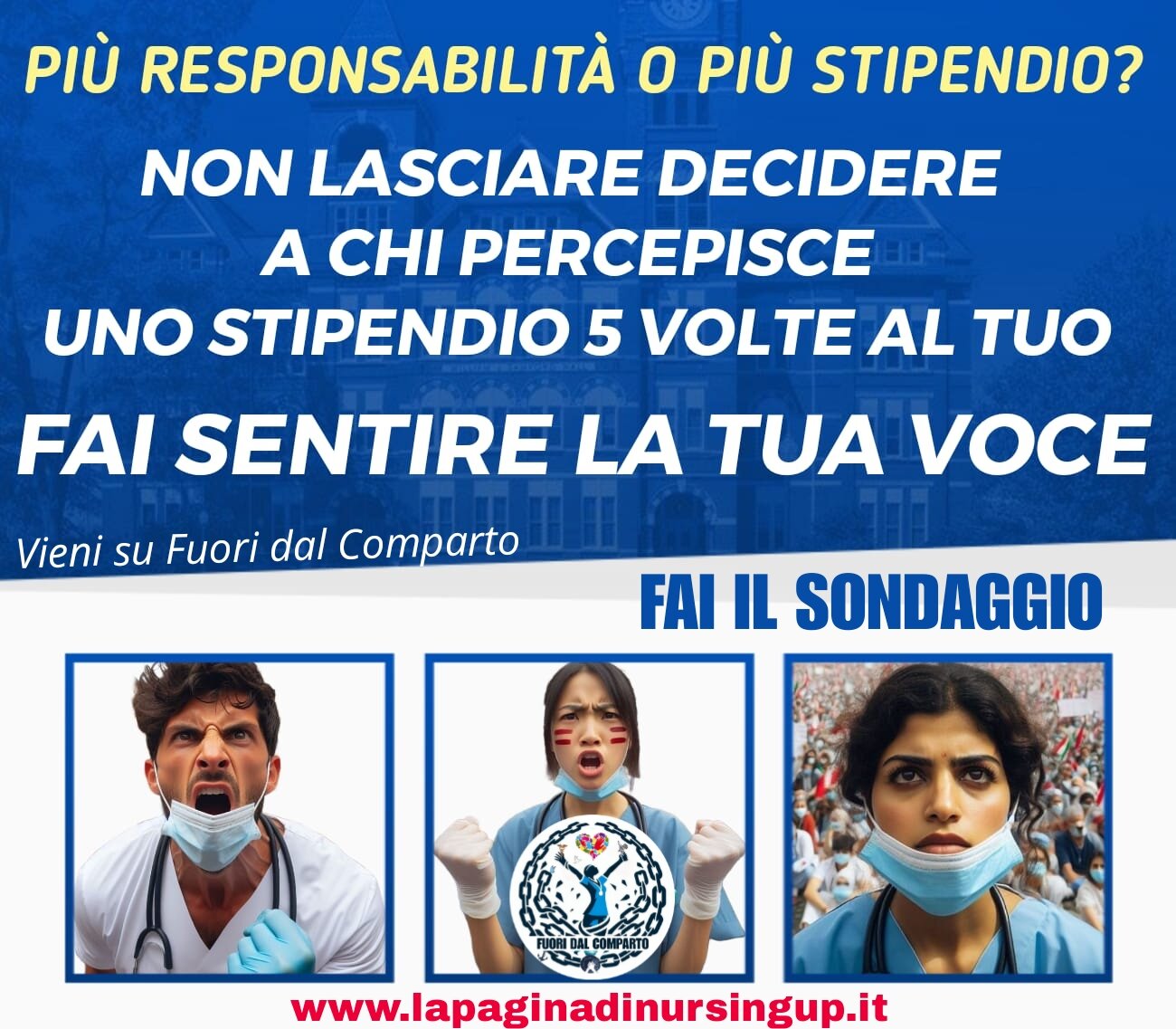 La tua voce conta! Responsabilità o retribuzione? Partecipa al sondaggio e condividilo La tua voce conta! Responsabilità o retribuzione? Partecipa al sondaggio e condividilo