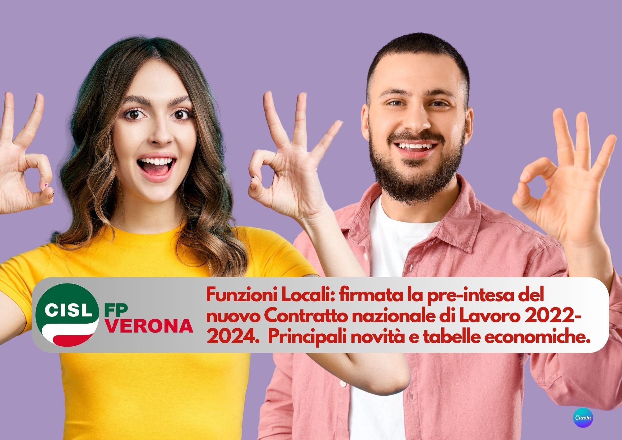CISL FP Verona. Contratto Funzioni Locali 2022 - 2024: dopo mesi di stallo firmata la pre-intesa.