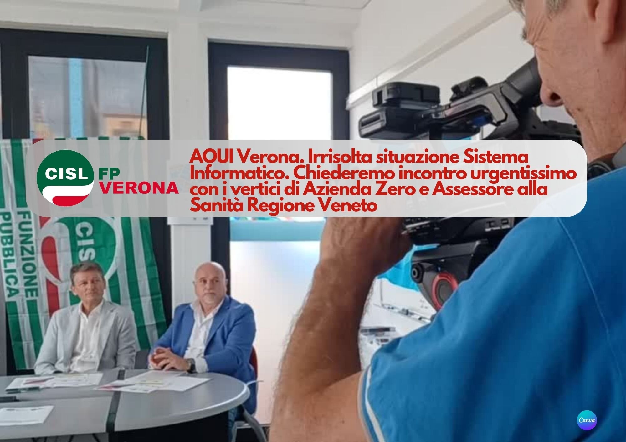 CISL FP Verona. Aoui Verona e nuovo sistema informatico. Chiederemo incontro alla Regione Veneto