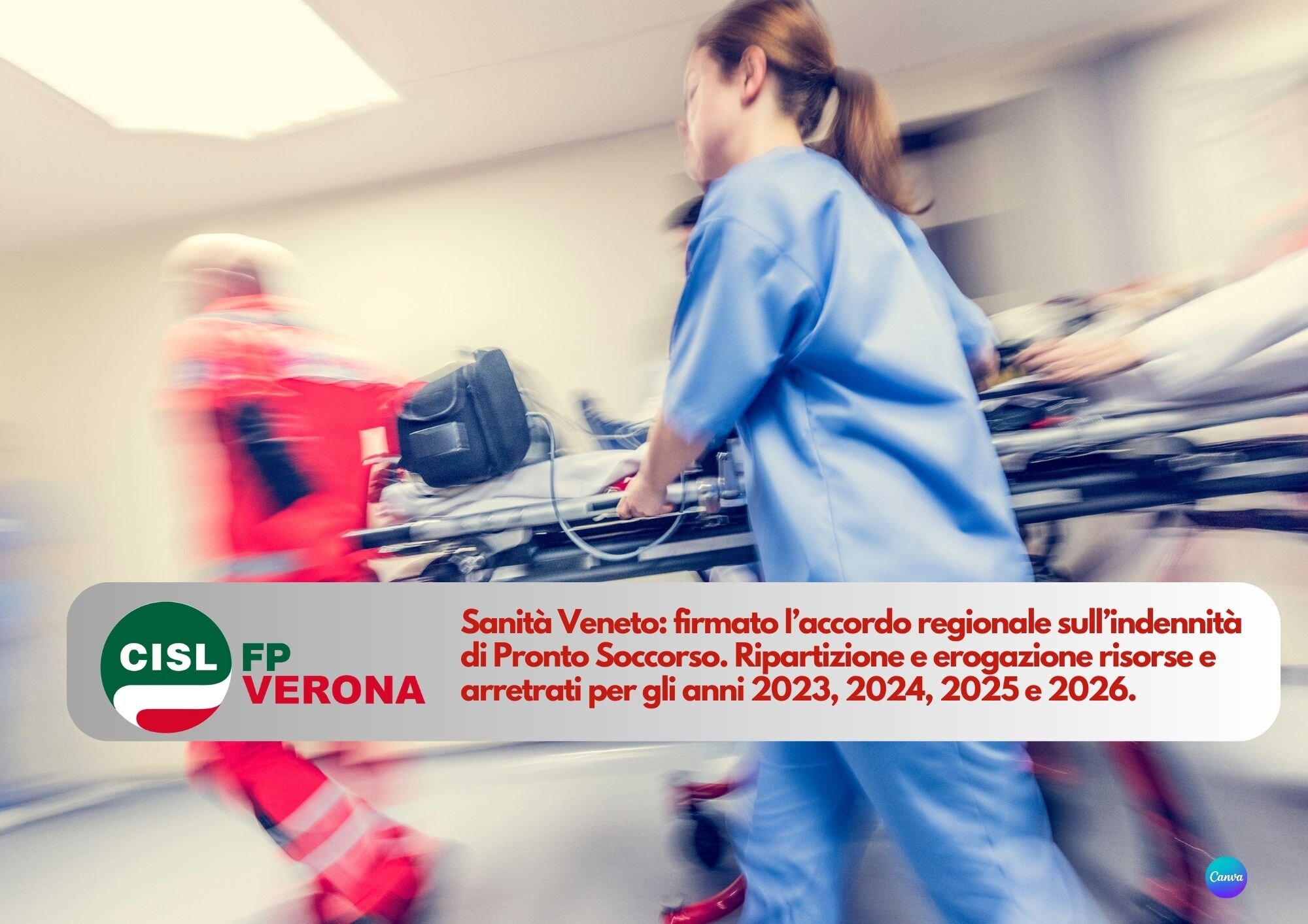 CISL FP Verona. Sanità Veneto: firmato l’accordo regionale sull’indennità di pronto soccorso