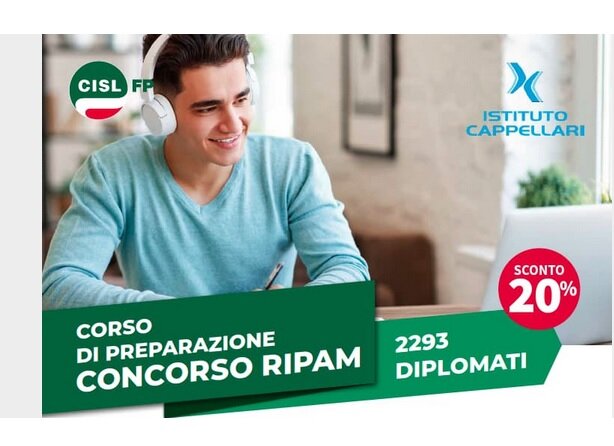Funzioni Centrali: corso di preparazione al concorso Ripam da 2293 diplomati. Convenzione CISL FP