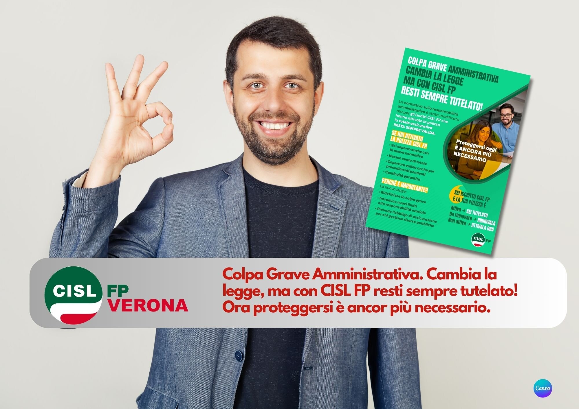 CISL FP Verona. Colpa Grave amministrativa: cambia la legge, ma con CISL FP resti sempre tutelato