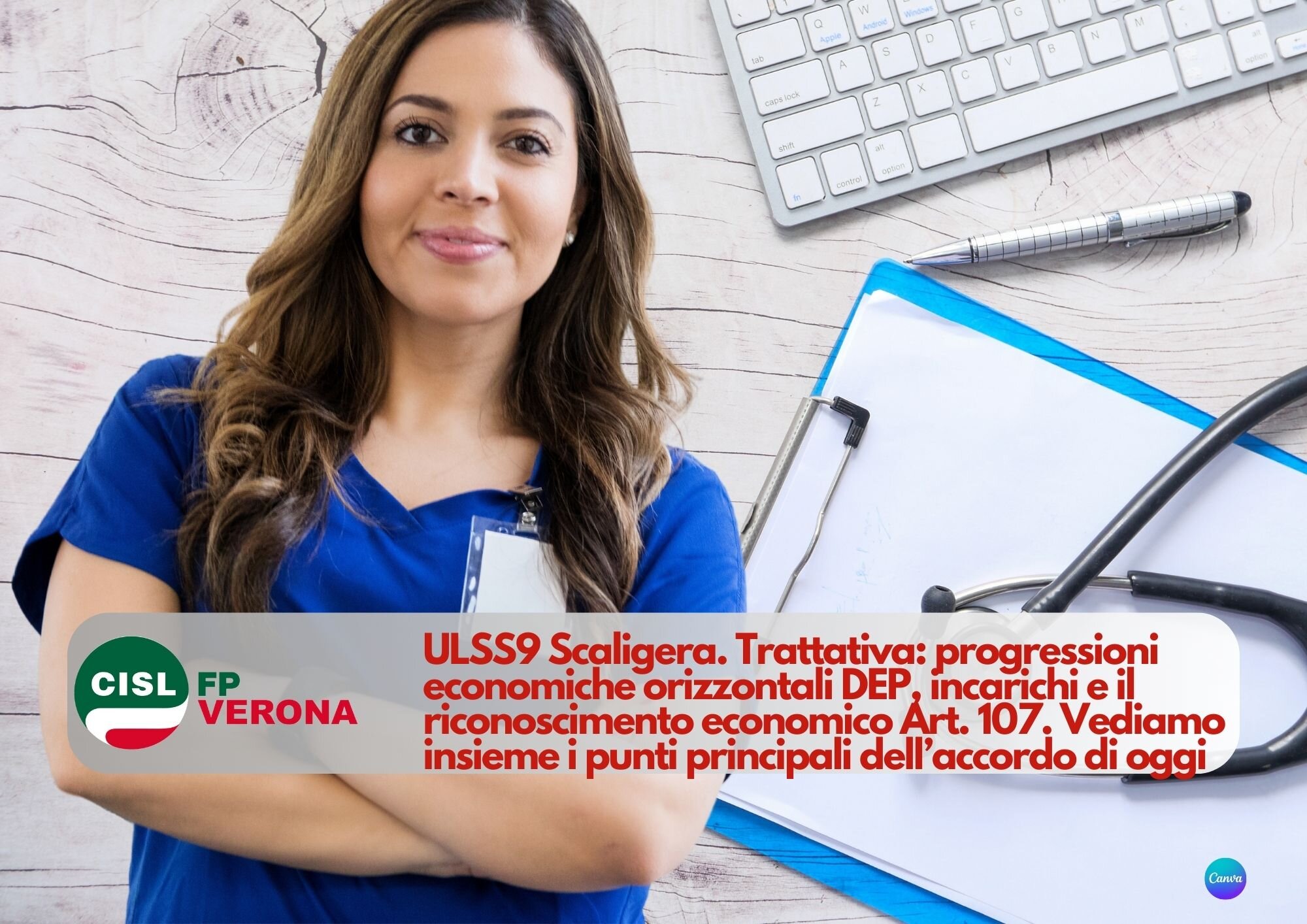 CISL FP Verona. ULSS 9 Scaligera. Dalla trattativa: progressioni DEP, incarichi, riconoscimento art. 107