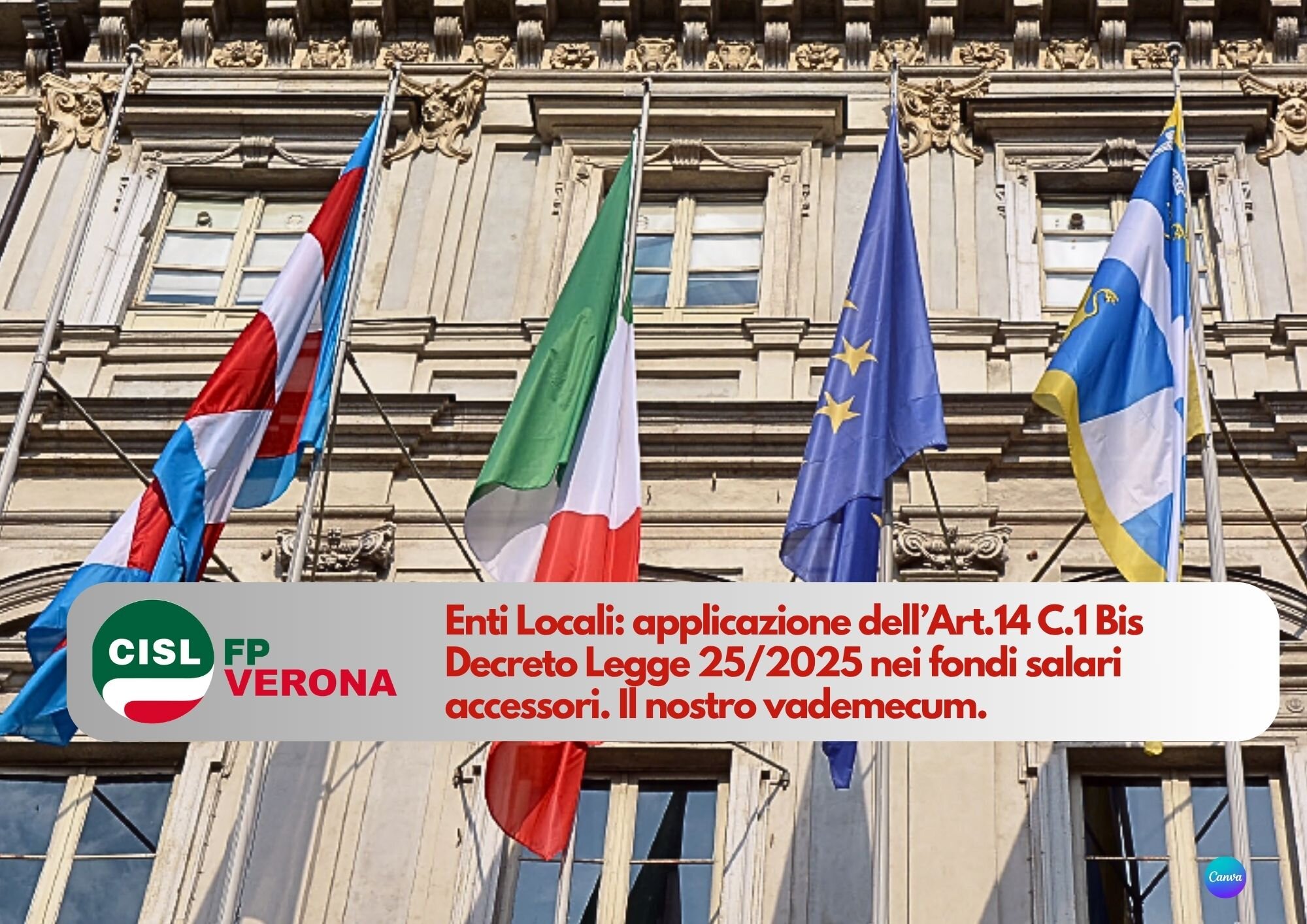CISL FP Verona. Funzioni Locali: il nostro vademecum per l'applicazione Art.14 C.1 bis D.L. 25/2025