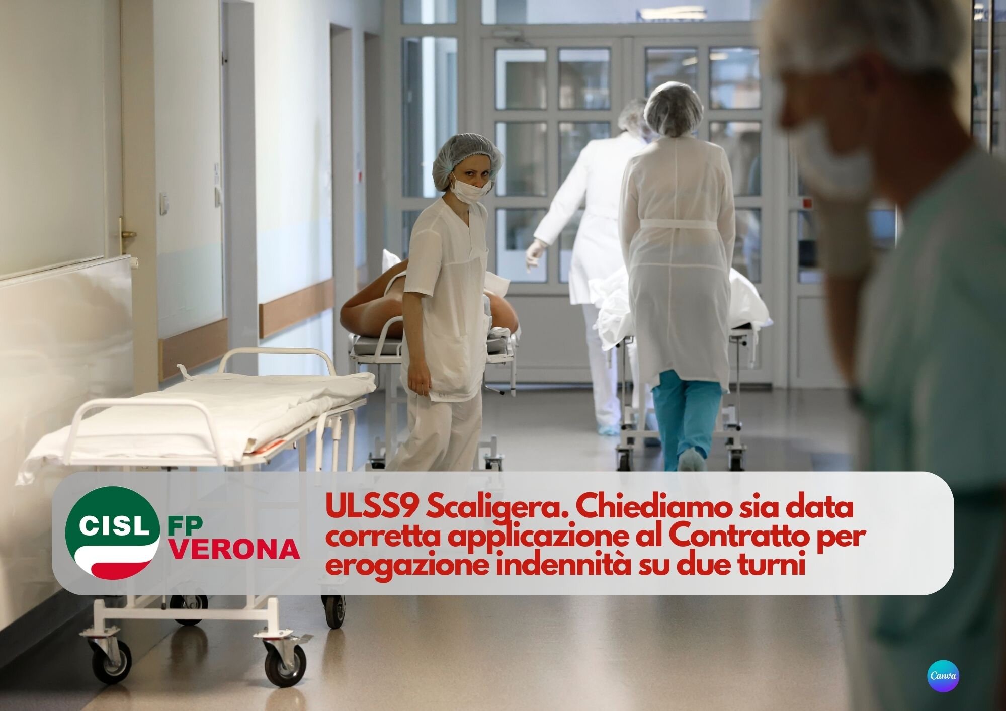 CISL FP Verona. ULSS9 Scaligera. Chiediamo il rispetto art. 106 CCNL su erogazione indennità turno