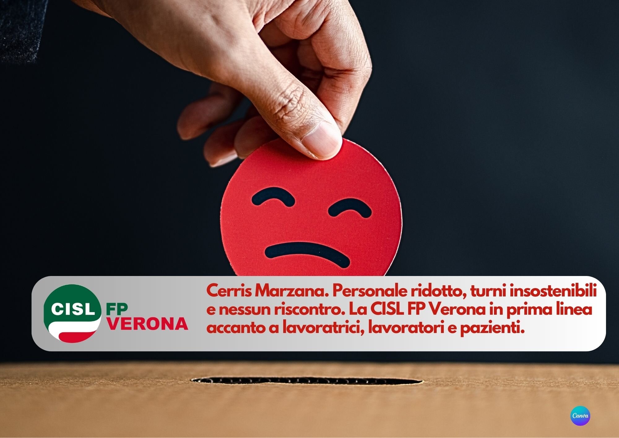 CISL FP Verona. Cerris Marzana situazione insostenibile. Convocati da ULSS9 il 5 settembre