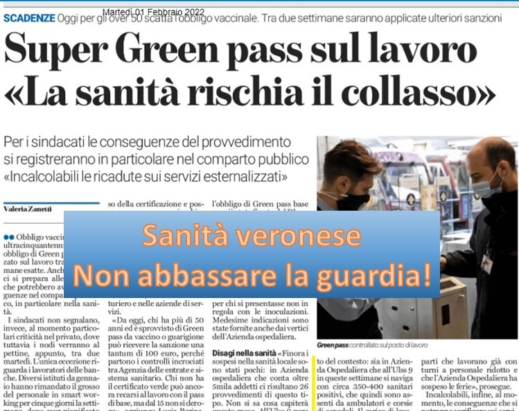 Sanità. Forte l'attenzione della CISL FP Verona sulla sanità veronese messa ancora a dura prova