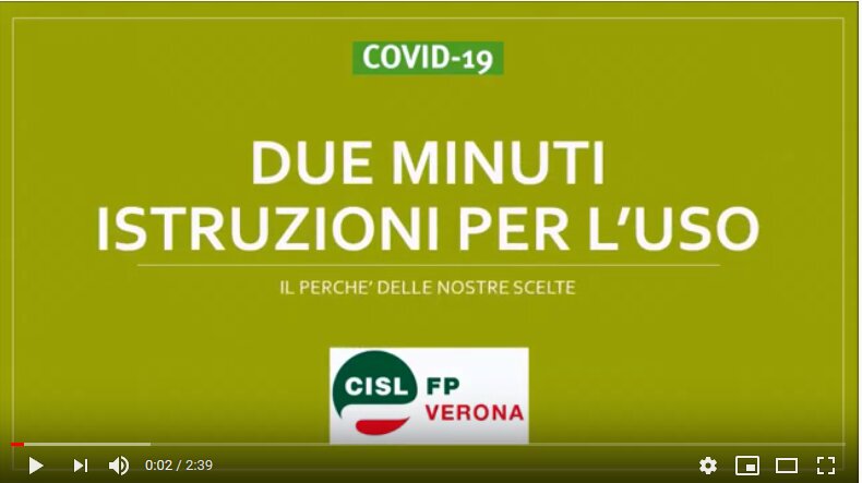Covid 19 - Istituto Assistenza Anziani di Verona - il perch&eacute; delle nostre scelte