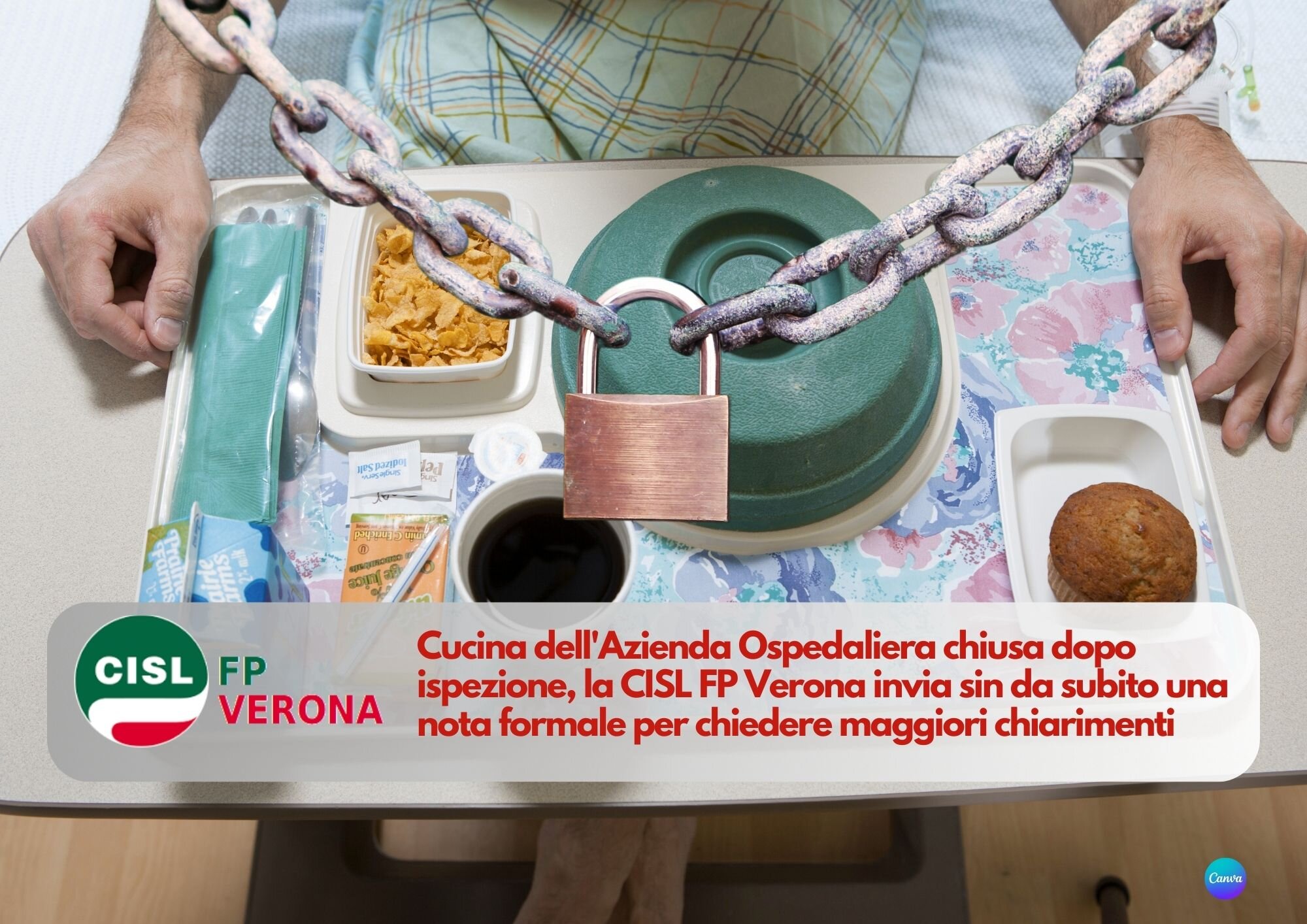 CISL FP Verona. Sanità. Azienda Ospedaliera. Massima attenzione sulle cucine del plesso di Borgo Trento