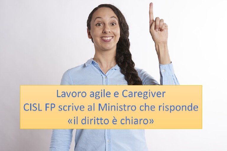 Caregiver e lavoro agile: CISL FP Verona scrive al Ministro che risponde 