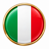 emblema italiano dorato lucido