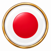 emblema giapponese dorato lucido